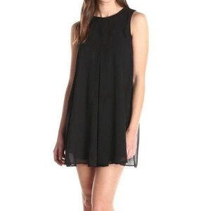 BCBGeneration Black Sleeveless Mini Shift Dress